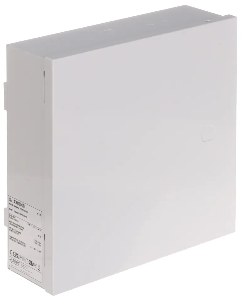 ⁨Alarm enclosure with Pulsar AWO000 transformer⁩ at Wasserman.eu