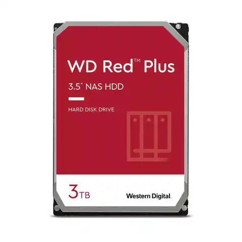 ⁨Western Digital 3TB RED PLUS 256MB CMR 3.5IN⁩ w sklepie Wasserman.eu