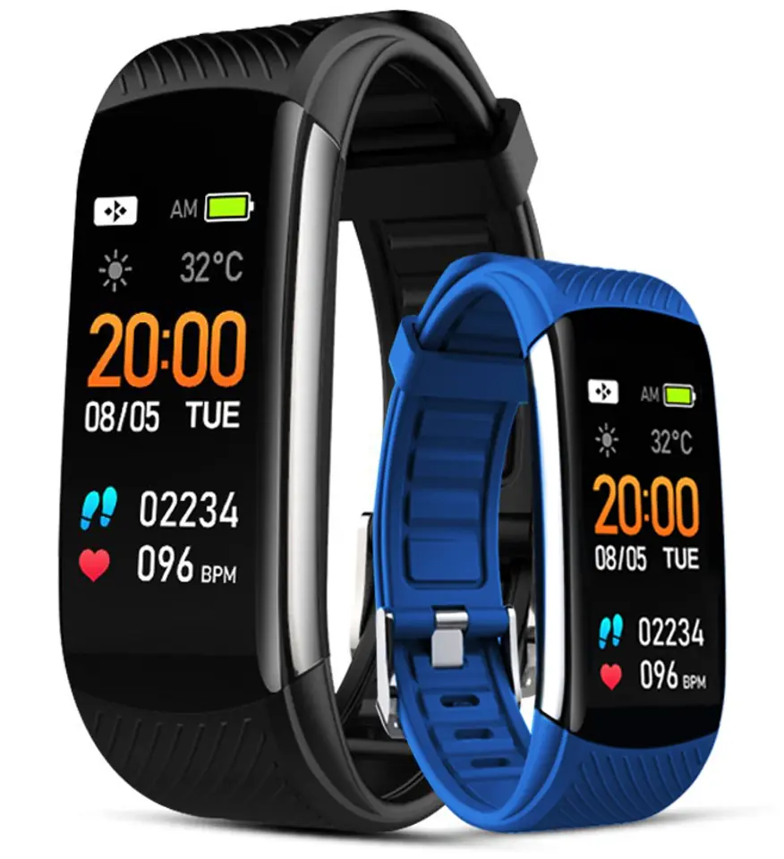 ⁨Smartband Giewont Black GW200-7 + strap blue⁩ at Wasserman.eu
