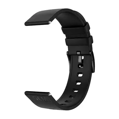 ⁨Pasek do Smartwatcha Colmi Silikonowy Czarny 22mm⁩ w sklepie Wasserman.eu