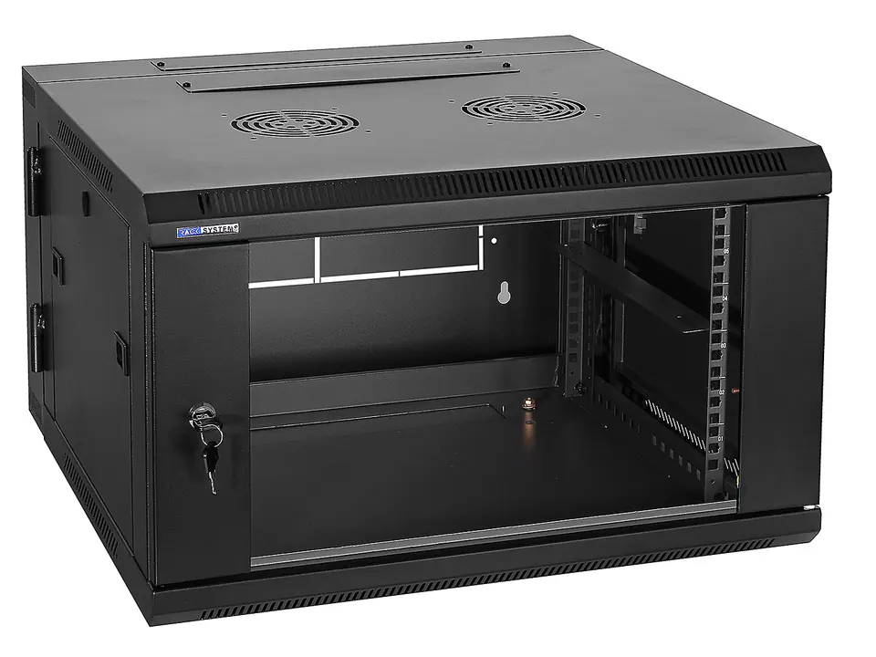 ⁨D6606ZL/B - szafa Rack 19" dwusekcyjna - 600x600x6U⁩ w sklepie Wasserman.eu