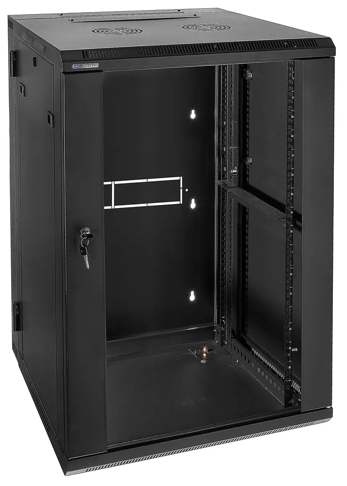 ⁨D6618ZL/B -  Szafa Rack 19" dwusekcyjna - 600x600x18U⁩ w sklepie Wasserman.eu