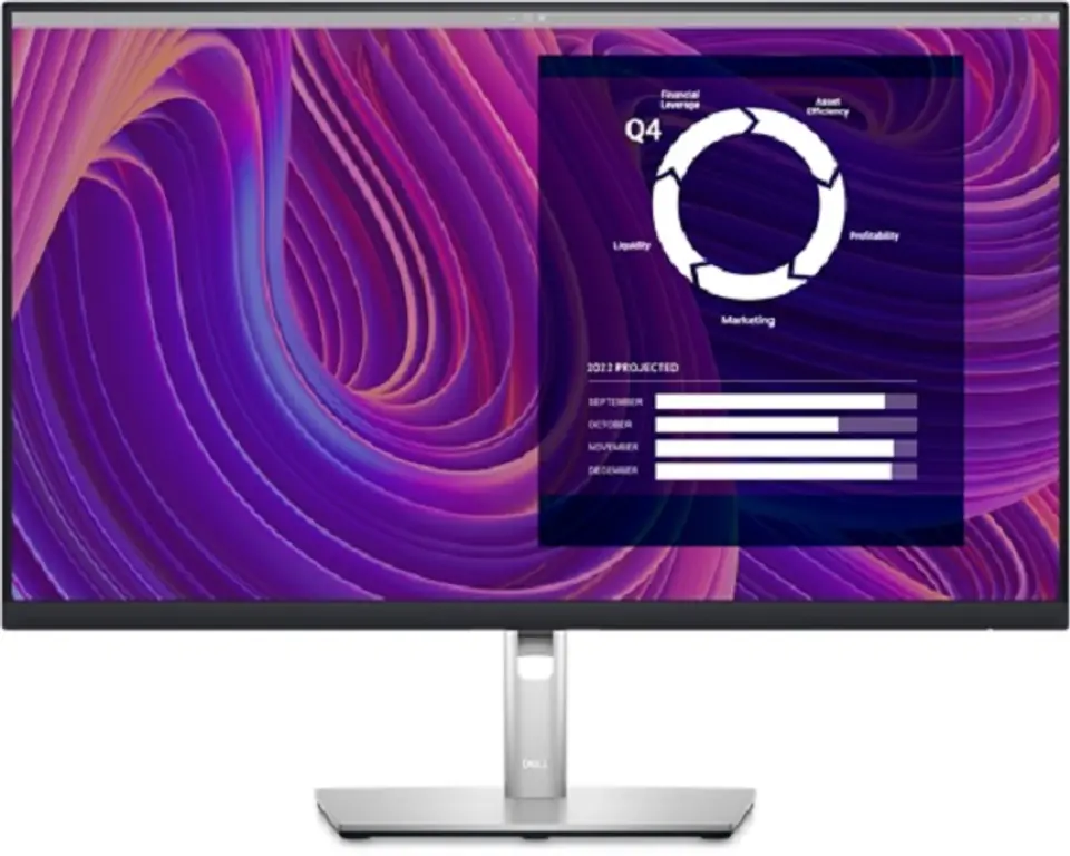 ⁨Monitor DELL P2723D (27"/2560 x 1440 /Srebrno-czarny)⁩ w sklepie Wasserman.eu