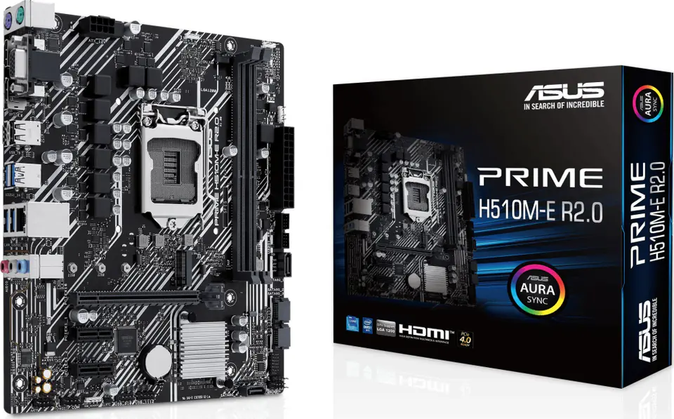 ⁨Płyta główna ASUS Prime H510M-E 2.0 Socket 1200 microATX⁩ w sklepie Wasserman.eu