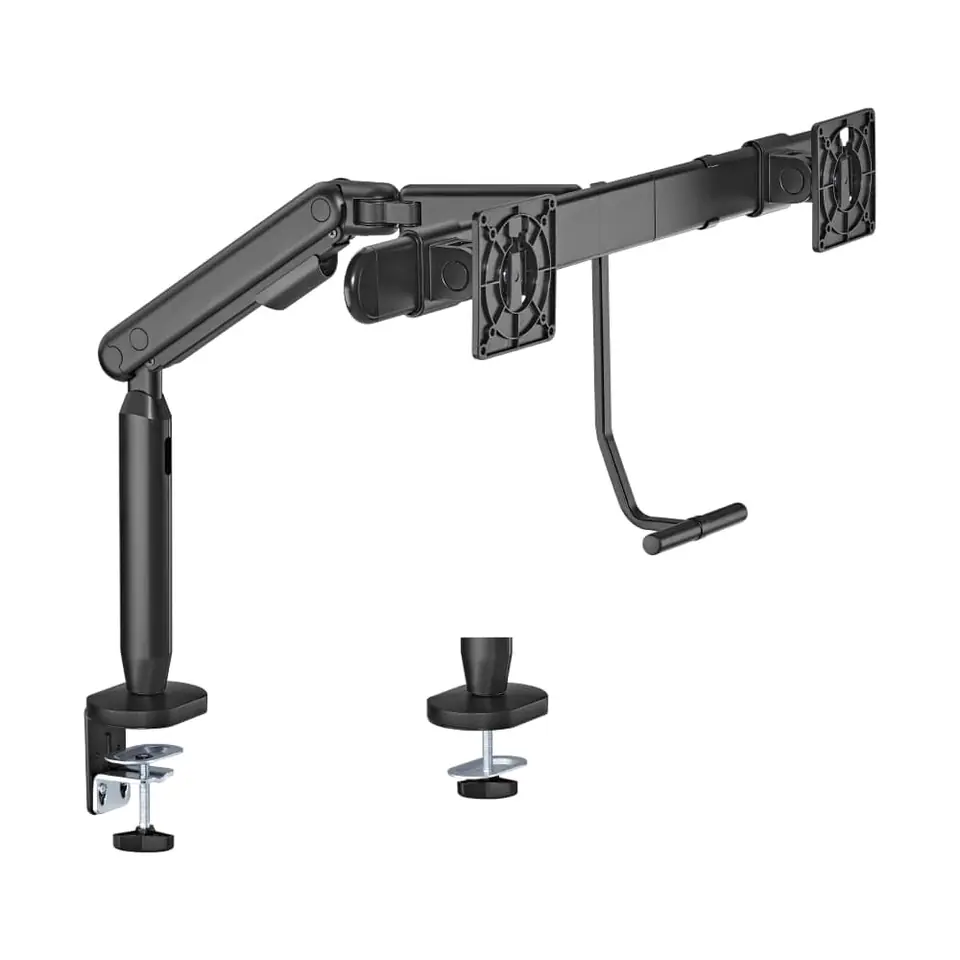 ⁨Elastyczny uchwyt 2 monitory Spacetronik SPAI120⁩ w sklepie Wasserman.eu