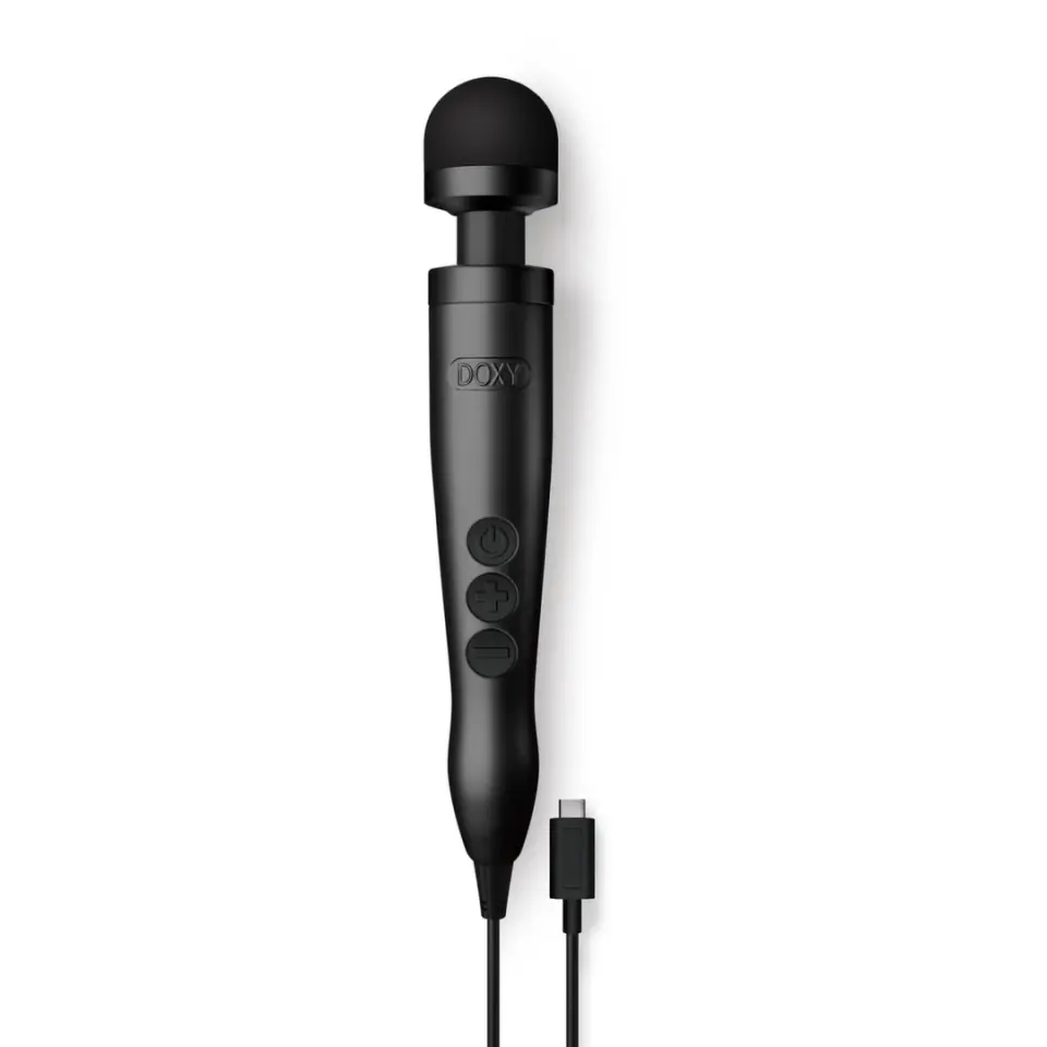 Doxy - 3 USB-C Wand Innowacyjny masażer ładowany USB czarny w sklepie Wasserman.eu