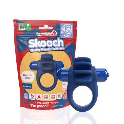 ⁨The Screaming O - Pierścień wibrujący Skooch - 5 prędkości - niebieski⁩ w sklepie Wasserman.eu