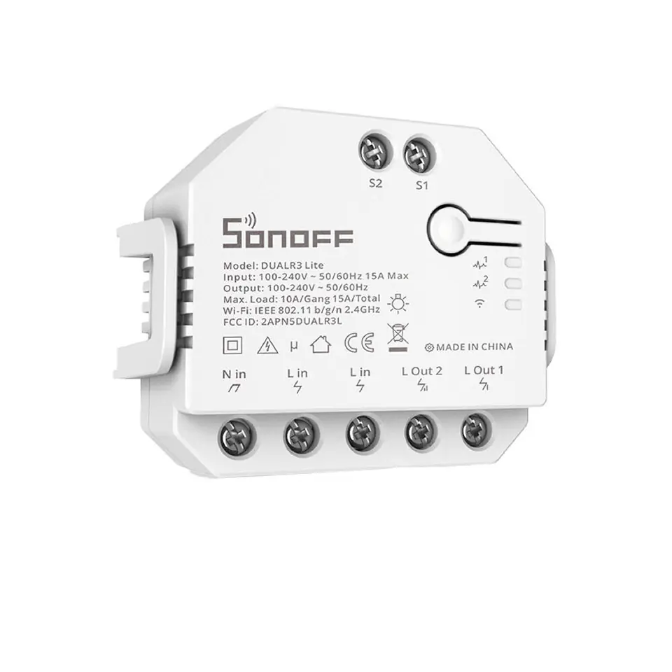 ⁨Sonoff Dual R3 Lite Smart WiFi Switch⁩ at Wasserman.eu