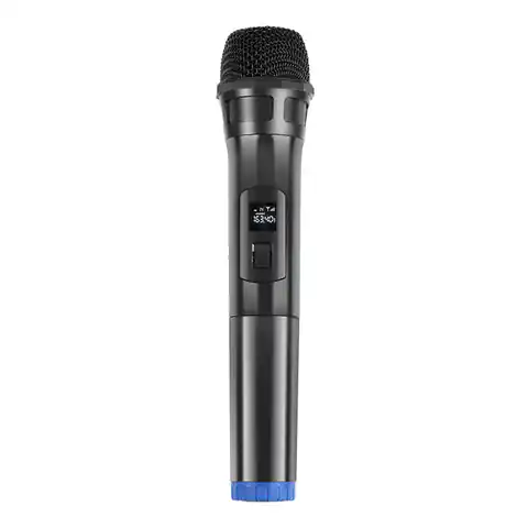 ⁨Bezprzewodowy mikrofon dynamiczny UHF PULUZ PU628B 3.5mm (czarny)⁩ w sklepie Wasserman.eu