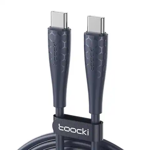 ⁨Kabel USB-C do USB-C Toocki TXCTT3- LB03, 1m, FC 240W (niebieski)⁩ w sklepie Wasserman.eu