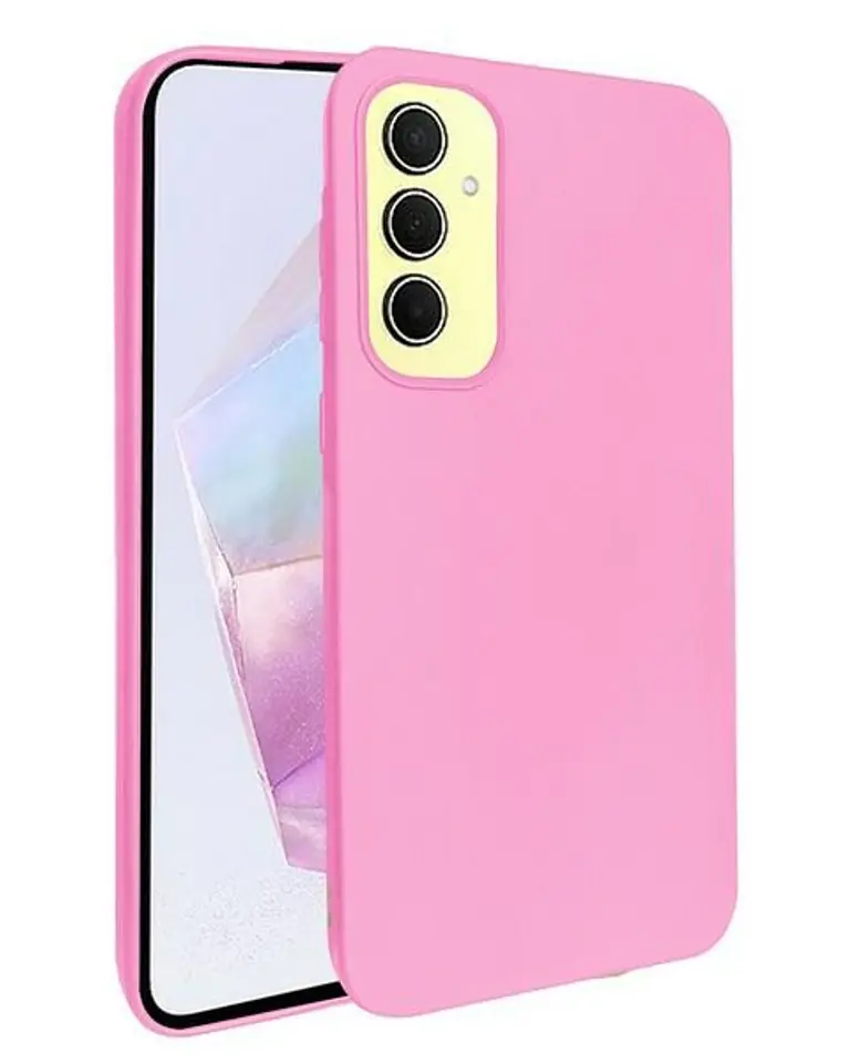 ⁨Beline Etui Candy Samsung A35 A356 jasnoróżowy/light pink⁩ w sklepie Wasserman.eu