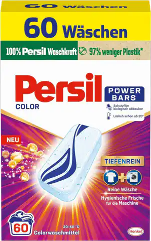 ⁨Persil Color Power Bars Tabetki do Prania 60 szt. DE⁩ w sklepie Wasserman.eu