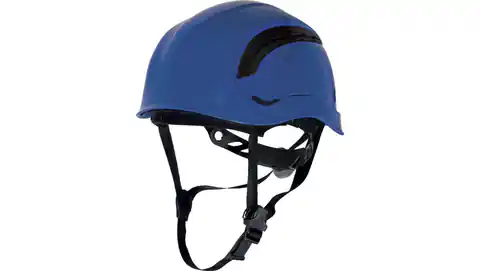 ⁨Protective helmet with ABS in mountain style ventilated with adjustment from 53 cm to 63 cm blue fluo size ADJUSTABLE TETE GRAVIBLFL⁩ at Wasserman.eu