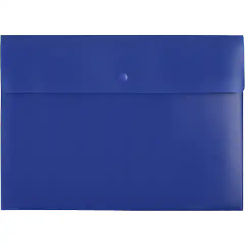 ⁨Teczka koperta A4 PP - sp niebieska TKSP-A4-01 BIURFOL⁩ w sklepie Wasserman.eu