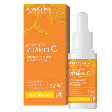 ⁨FLOSLEK Go For Glow Witamin C Serum Vit C 10%rozjaśniające 30 ml⁩ w sklepie Wasserman.eu