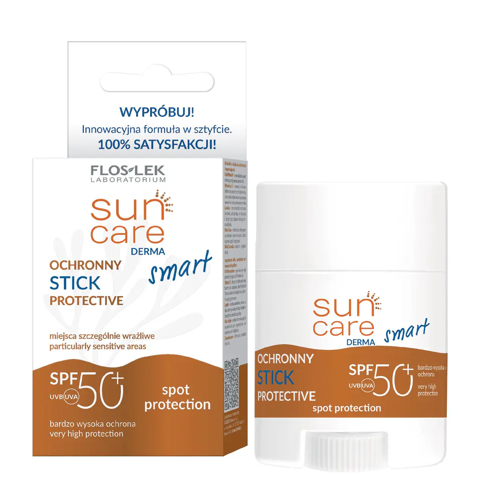 ⁨FLOSLEK Sun CAre Derma Smart Ochronny Stick SPF 50+ 20 g⁩ w sklepie Wasserman.eu