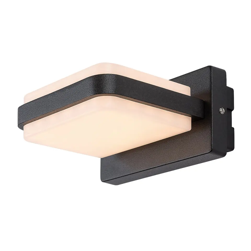 ⁨Lampa Rabalux Gendt, IP44, LED, 12W, LM 800, czarna⁩ w sklepie Wasserman.eu