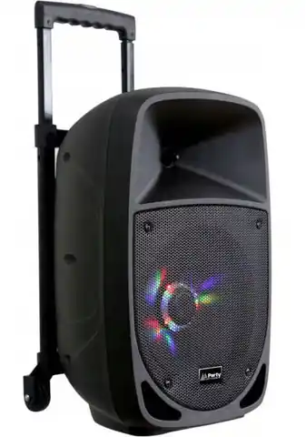 ⁨Kolumna Bluetooth z mikrofonem 300W Light&Sound PARTY-8LED⁩ w sklepie Wasserman.eu