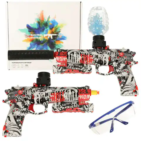 ⁨Pistolet na kulki żelowe wodne karabin zasilanie akumulatorowe USB + okulary 550szt. 7-8mm⁩ w sklepie Wasserman.eu