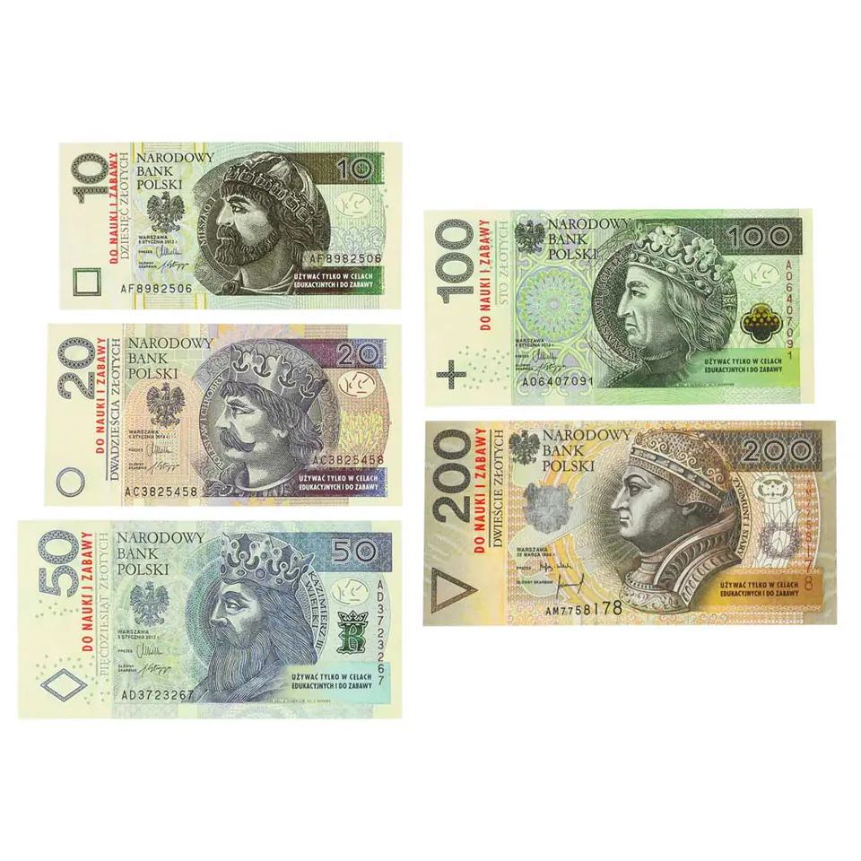 ⁨Pieniądze do nauki i zabawy Złotówki bilon i banknoty 5+ MULTIGRA⁩ w sklepie Wasserman.eu