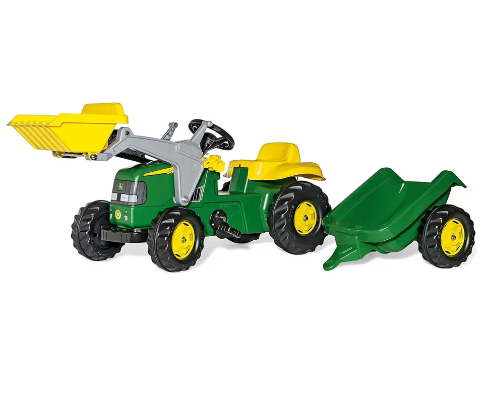 ⁨Rolly Toys 811496 Traktor Rolly Junior John Deere z łyżką i przyczepą⁩ at Wasserman.eu
