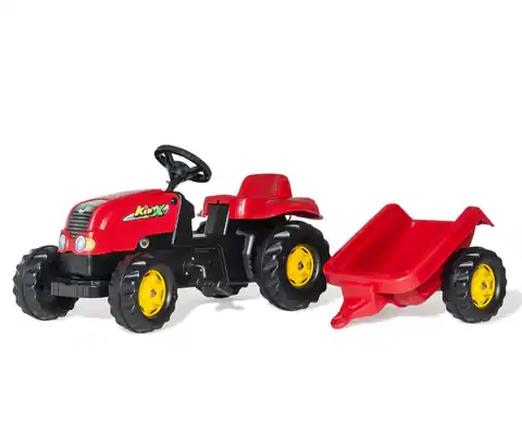 ⁨Rolly Toys 012121 Traktor Rolly Kid z przeczepą Czerwony⁩ w sklepie Wasserman.eu