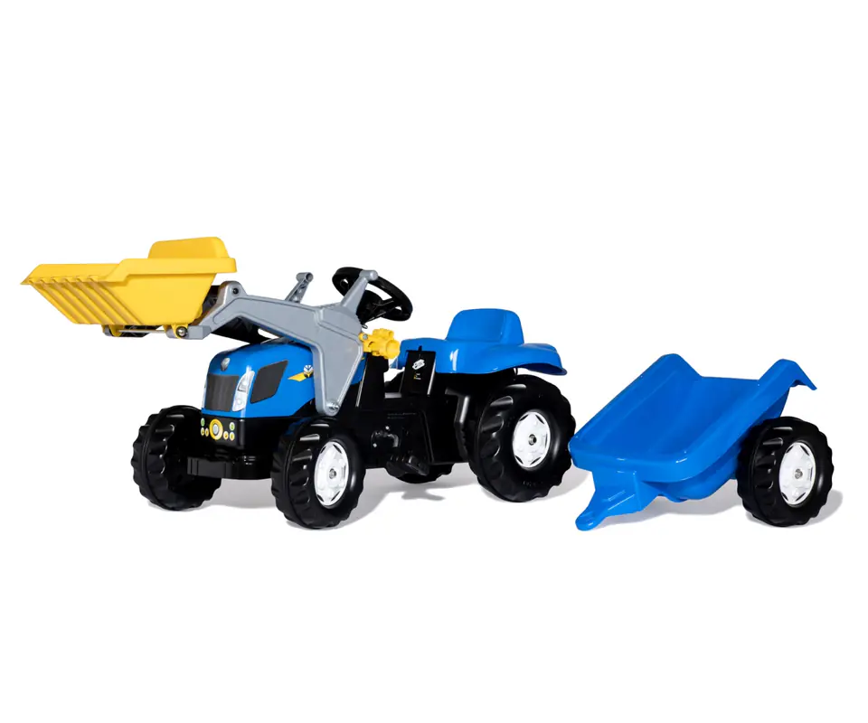 ⁨Rolly Toys 023929 Traktor Rolly Kid New Holland Agriculture z łyżka i przyczepą⁩ at Wasserman.eu
