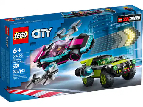 ⁨LEGO 60396 City Podrasowane samochody wyścigowe⁩ w sklepie Wasserman.eu