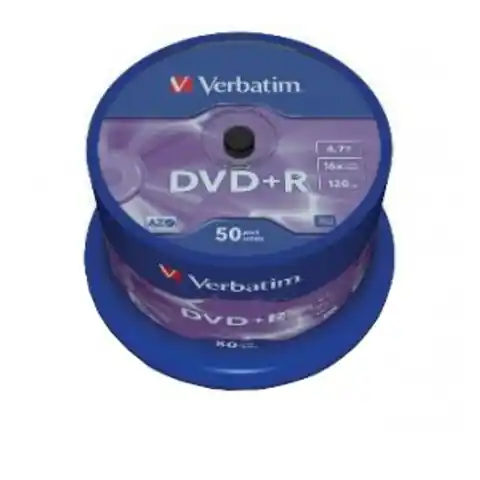 ⁨DVD+R VERBATIM 4.7 GB 16x Cake 50 pcs.⁩ at Wasserman.eu