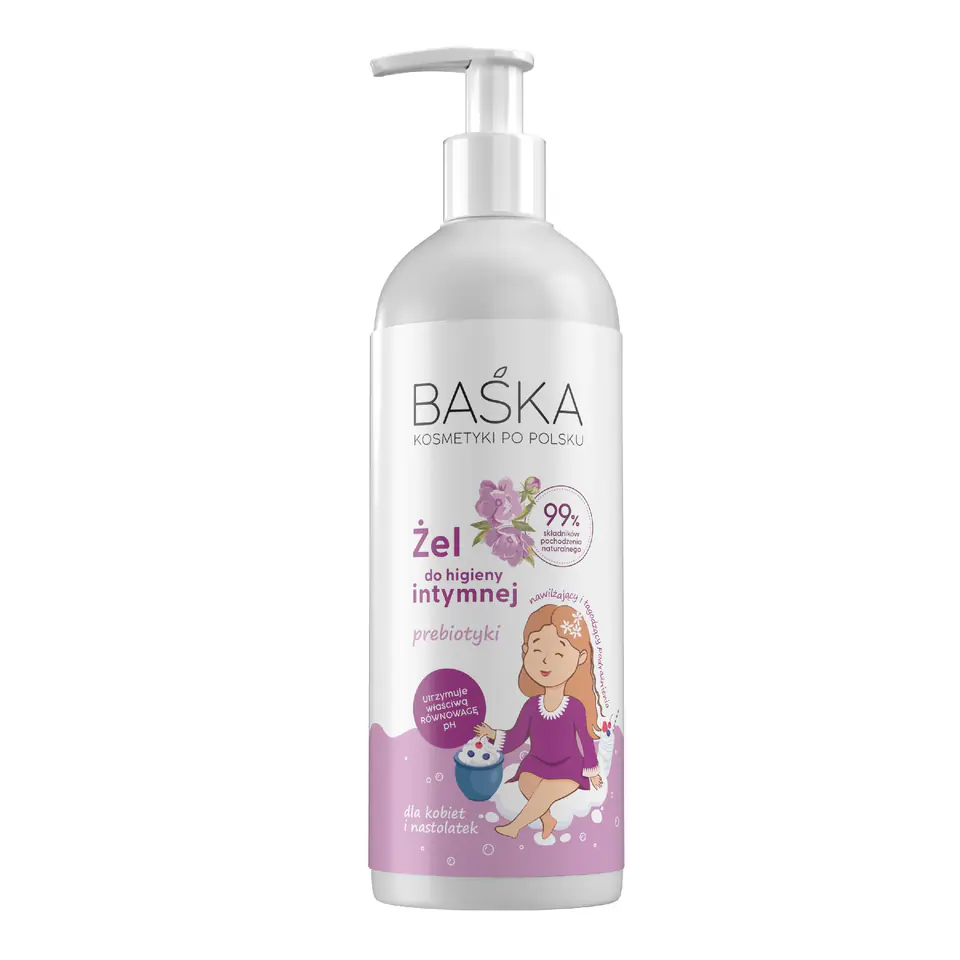 ⁨BAŚKA Żel do higieny intymnej - Prebiotyki 400 ml⁩ w sklepie Wasserman.eu