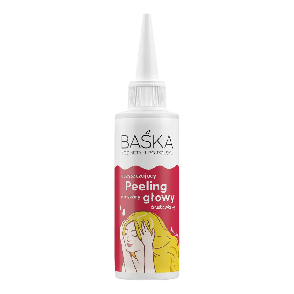 ⁨BAŚKA Peeling oczyszczający do skóry głowy - truskawkowy 100 ml⁩ w sklepie Wasserman.eu