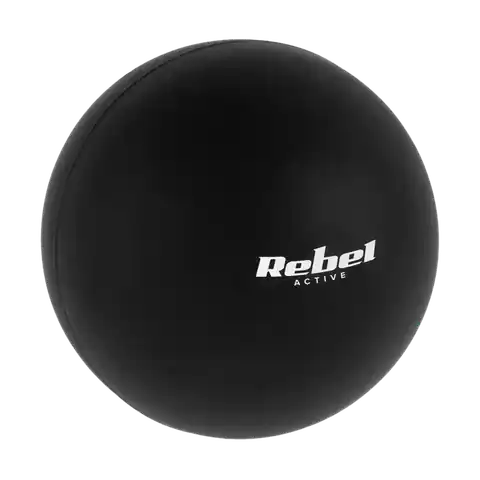 ⁨Piłka do masażu 6.25cm, kolor czarny, materiał silikon, REBEL ACTIVE⁩ w sklepie Wasserman.eu