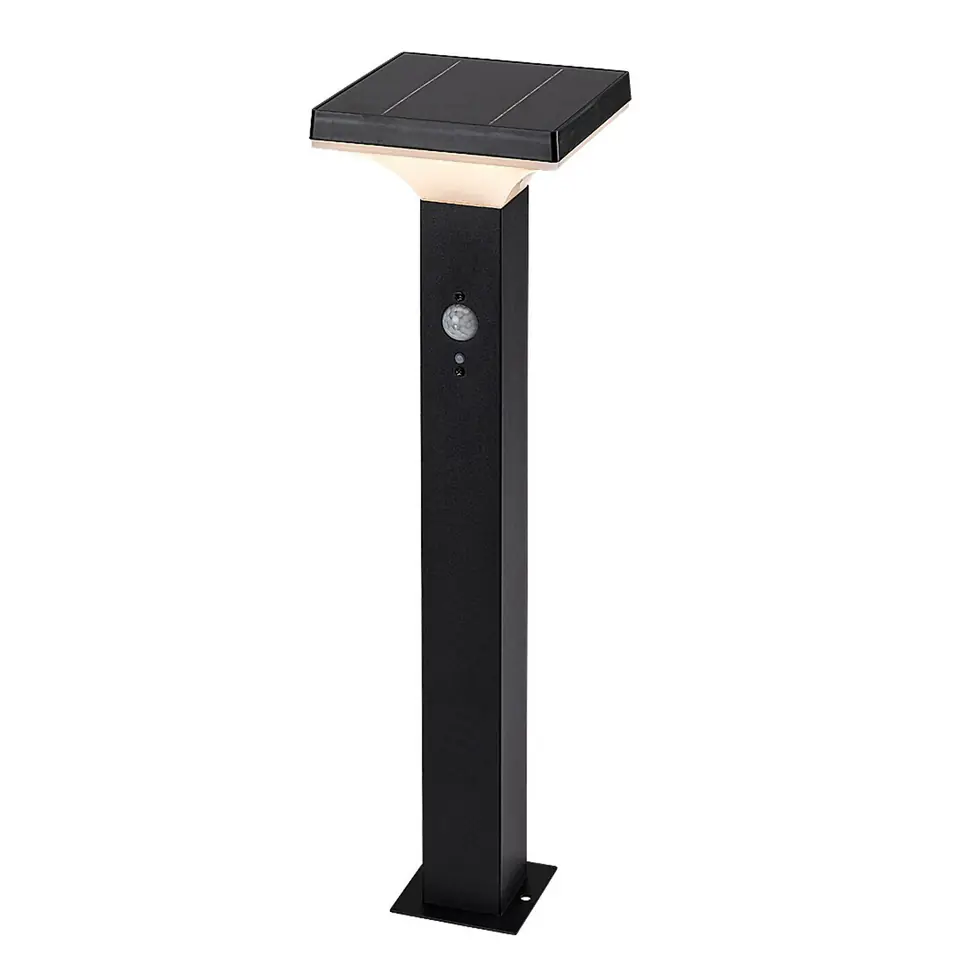 ⁨Lampa solarna Rabalux Geleen, IP44, LED, 4W czarny, LM 400⁩ w sklepie Wasserman.eu