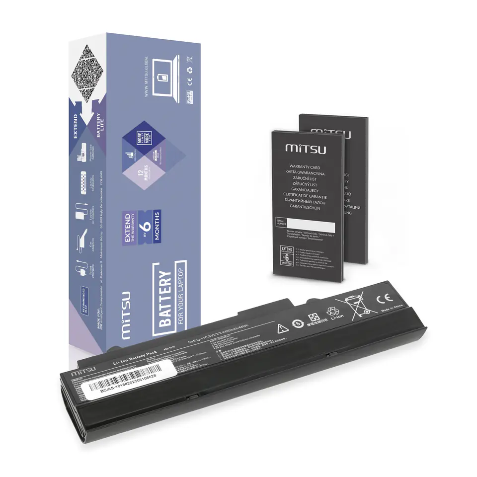 ⁨Mitsu Battery for Asus Eee PC 1015⁩ at Wasserman.eu