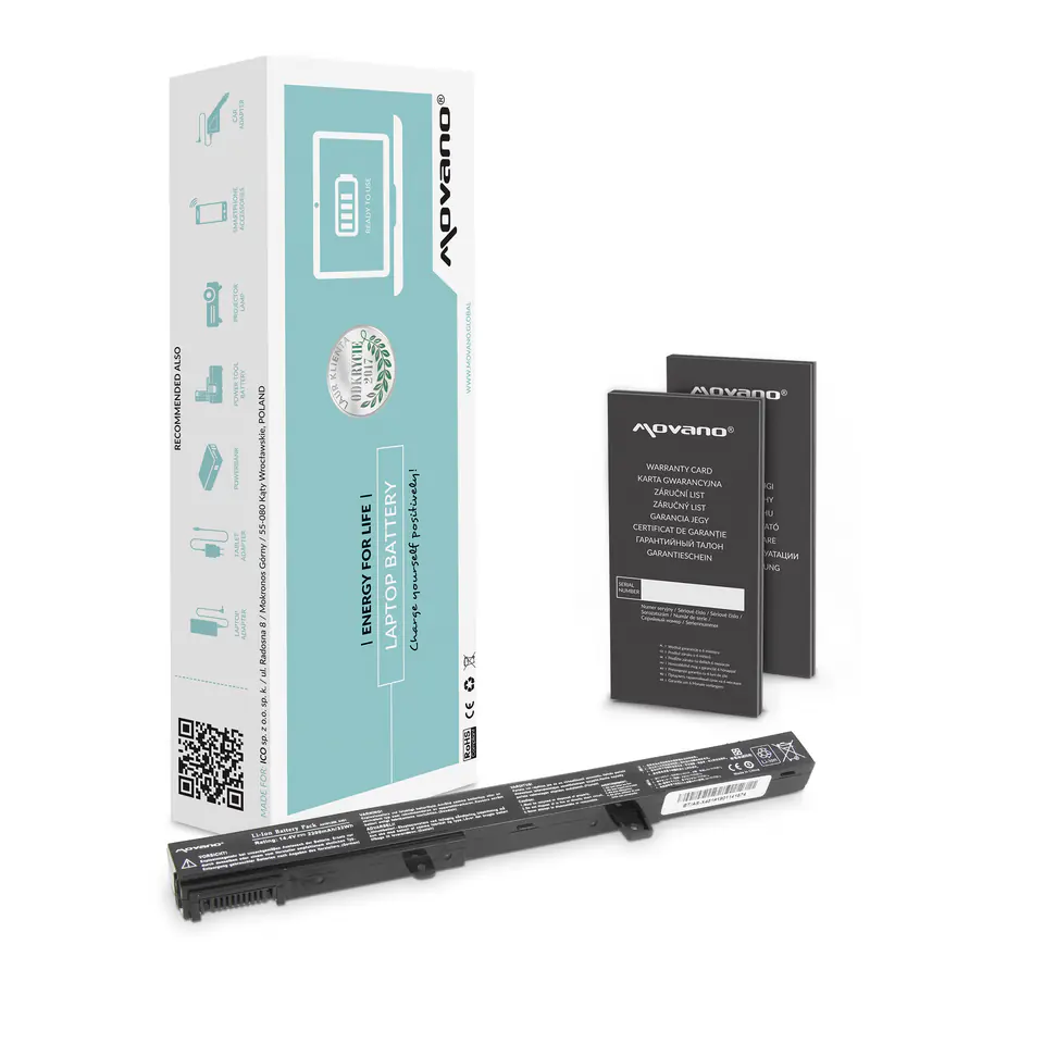Bateria Movano do Asus X451, X551 (2200mAh) w sklepie Wasserman.eu