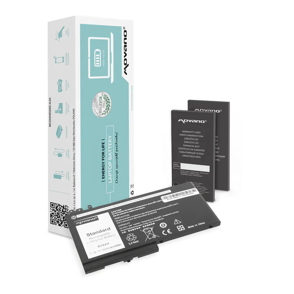 Bateria Movano do Dell Latitude E5450, E5550 - 11.1V w sklepie Wasserman.eu