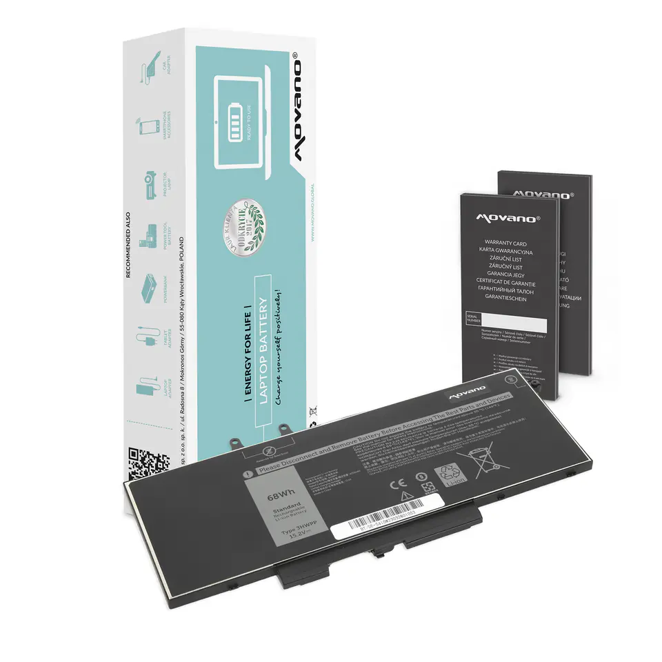 ⁨Bateria Movano do Dell Latitude 14 (5410), 15 (5510)⁩ w sklepie Wasserman.eu