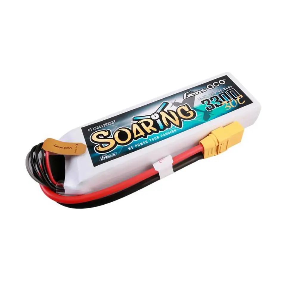 ⁨Akumulator Gens ace G-Tech Soaring 3300mAh 14.8V 30C 4S1P Lipo Battery⁩ w sklepie Wasserman.eu