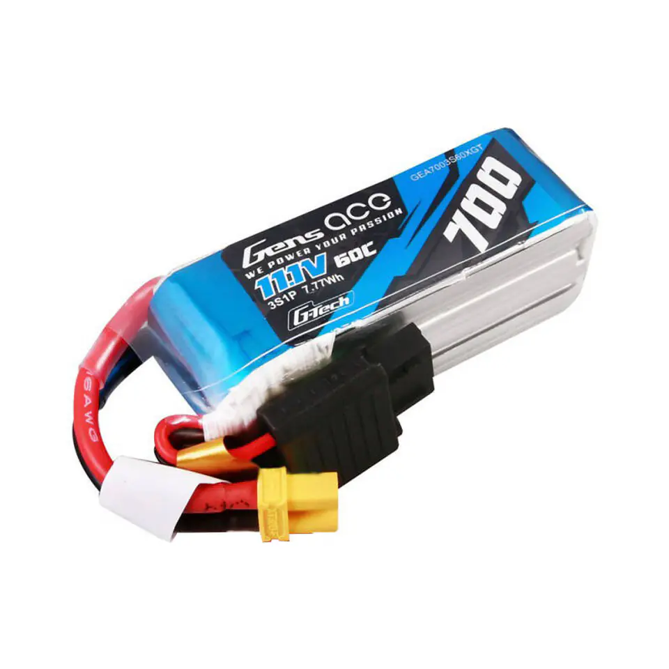 ⁨Akumulator Gens ace G-Tech 700mAh 11.1V 60C 3S1P Lipo Battery Pack⁩ w sklepie Wasserman.eu