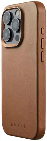 ⁨Mujjo Full Leather Case - etui skórzane do iPhone 15 Pro Max kompatybilne z MagSafe (tan)⁩ w sklepie Wasserman.eu