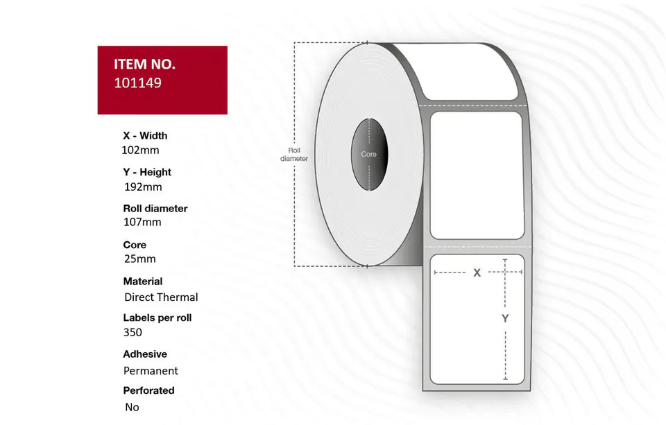 ⁨Capture Label 102x192 - Core 25.⁩ w sklepie Wasserman.eu