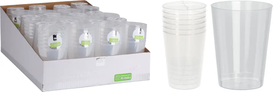 KOMPLET 6 KUBKÓW 280MLplastikowe w sklepie Wasserman.eu