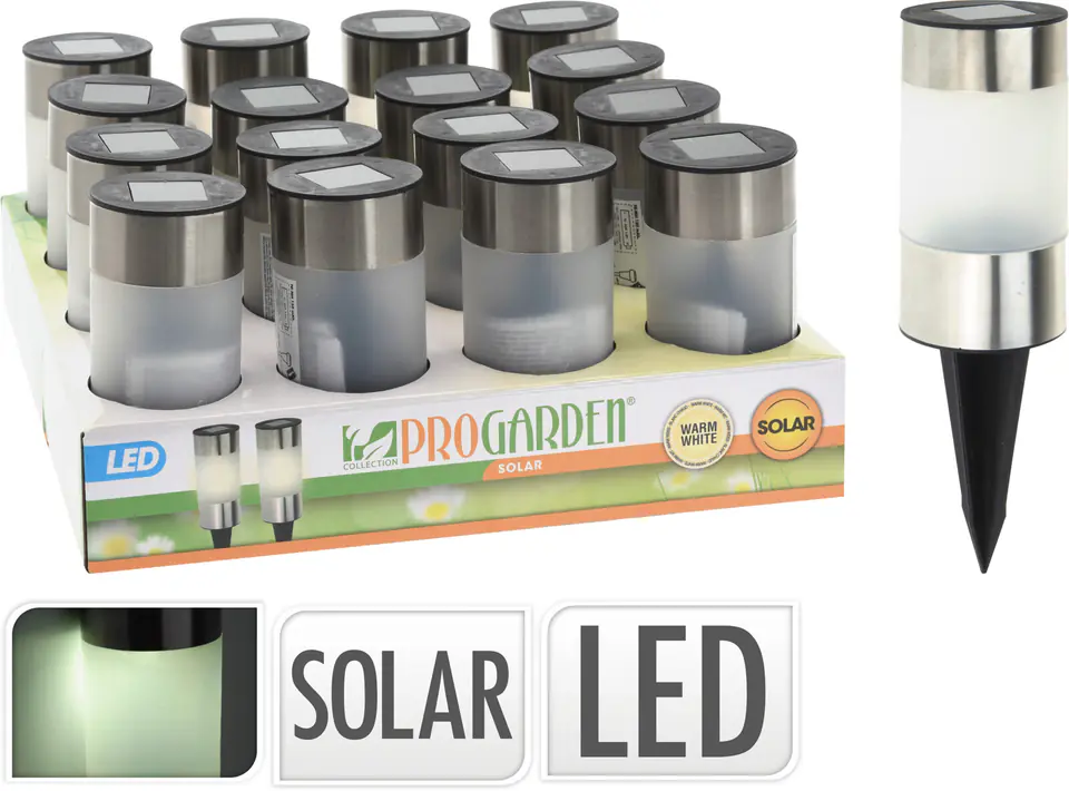⁨LAMPA SOLARNA CYLINDER ŚREDNICA 6CM⁩ w sklepie Wasserman.eu