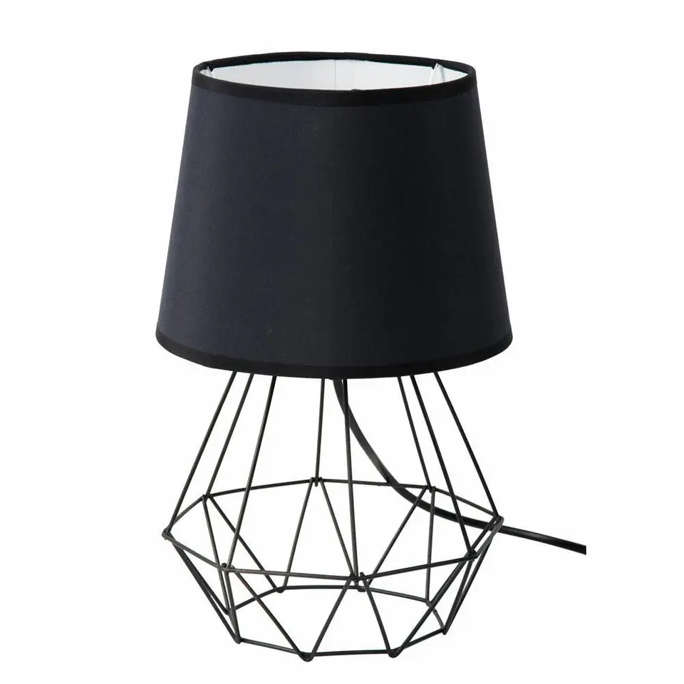 Lampka nocna stołowa Diament czarna w sklepie Wasserman.eu