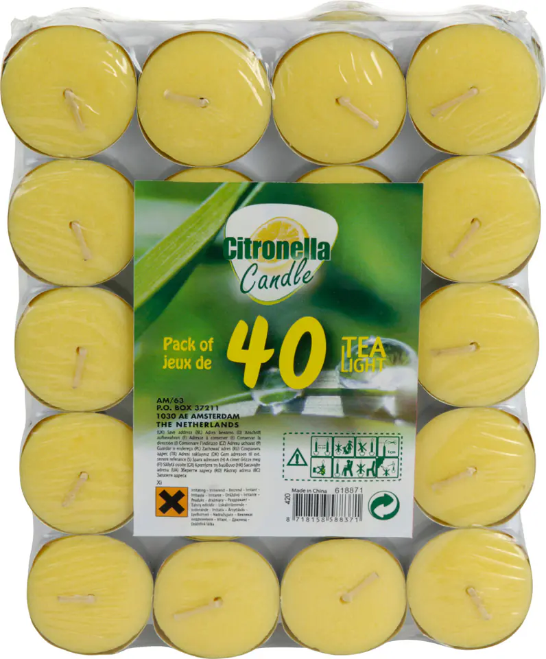 ⁨TEALIGHTY 40 SZT CITRONELLA⁩ w sklepie Wasserman.eu