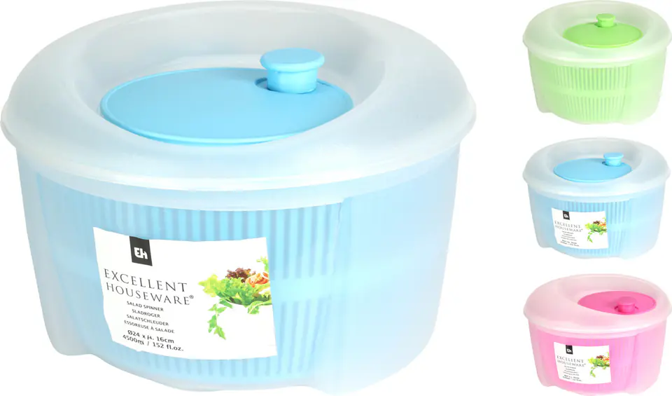 ⁨WIRÓWKA DO SAŁAT 4,5L 24X16CM⁩ w sklepie Wasserman.eu