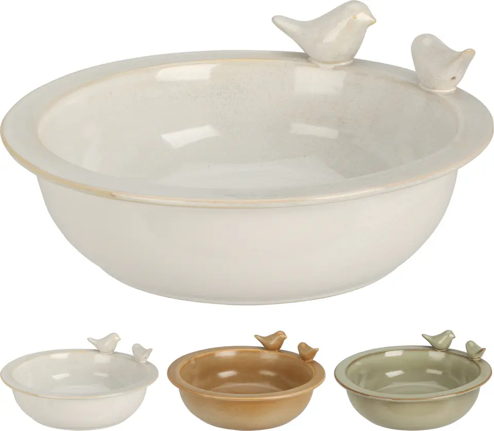 ⁨Ceramiczne Poidło dla ptaków białe 24 cm⁩ w sklepie Wasserman.eu