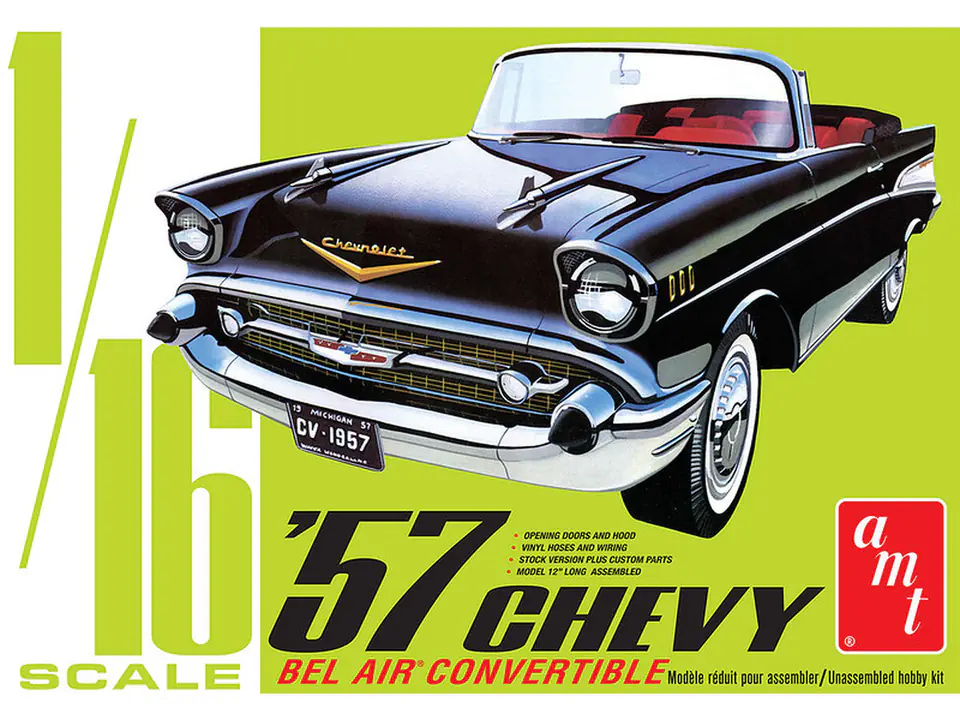 ⁨Model Plastikowy - Samochód 1:16 1957 Chevy Bel Air Convertible⁩ w sklepie Wasserman.eu