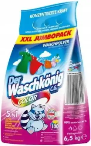 ⁨Der Waschkonig Kolor Proszek do Prania 6,5 kg DE⁩ w sklepie Wasserman.eu