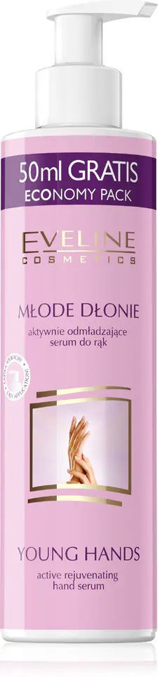 ⁨EVELINE Młode dłonie aktywnie odmładzające serum do rąk 245 ml⁩ w sklepie Wasserman.eu